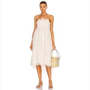 NWT-Jonathan Simkhai Zayna  Lace Midi Dress